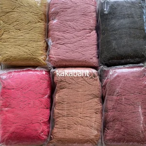 ไหมถักกระเป๋าแบบดิ้นทอง เชือกร่มตราหงส์