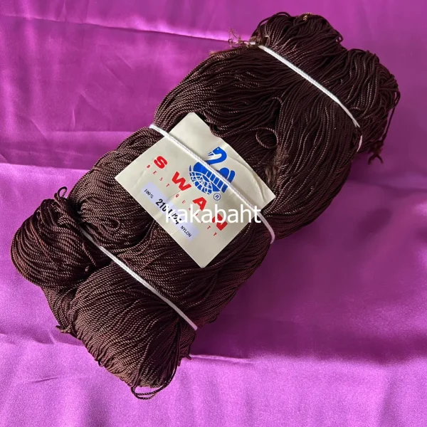 เชือกเอ็นนิ่มตราหงส์ 210 D/24 สีน้ำตาล