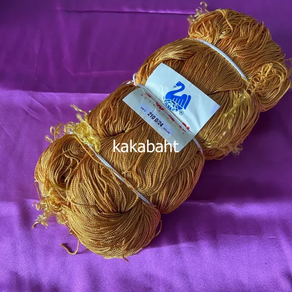 เชือกเอ็นนิ่มตราหงส์ 210 D/24 สีทอง