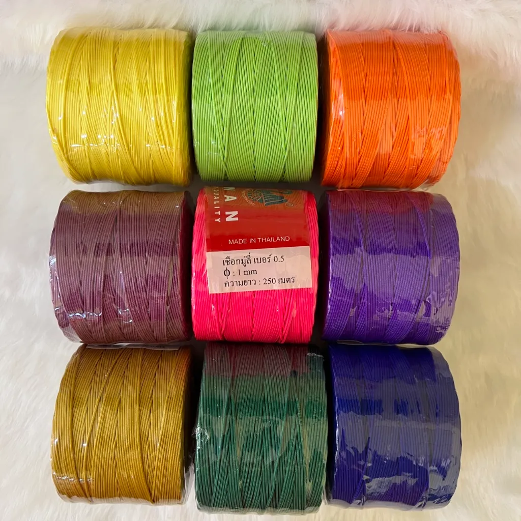 เชือกมู่ลี่ตราหงส์ เบอร์ 0.5 ขนาด 1 มิล